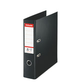 Esselte No.1 Lever Arch File Polypropylene A4 75mm Spine Width Black (Pack 10) 811370